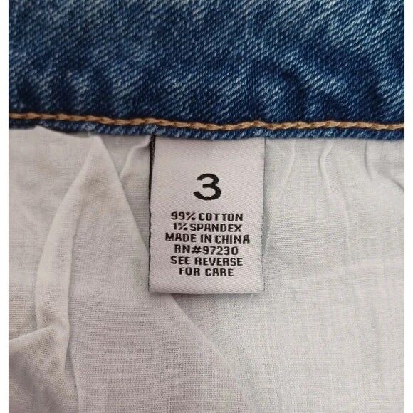 Almost Famous Vintage Ankle Women's Distressed High-Rise Jeans Size 3 - Picture 12 of 12